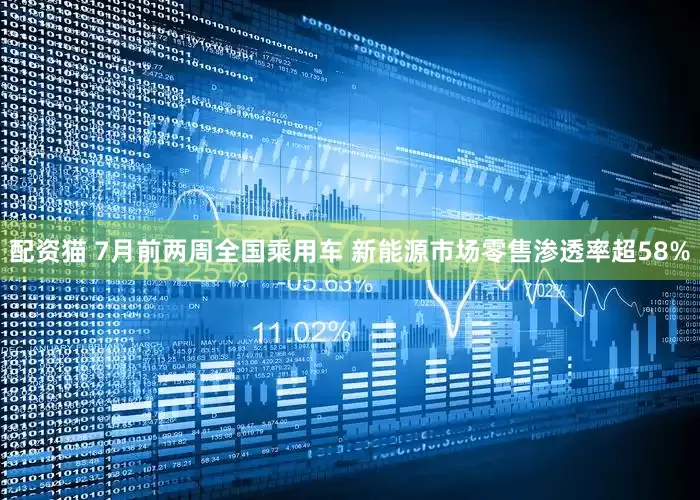 配资猫 7月前两周全国乘用车 新能源市场零售渗透率超58%